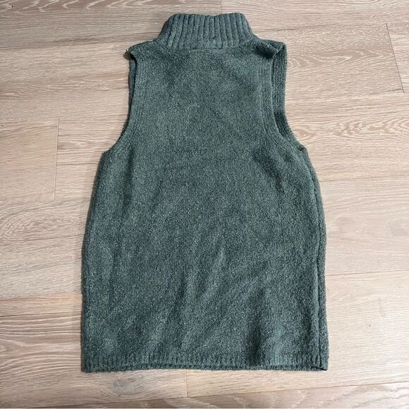 Express Green Turtleneck Fitted Sleeveless Sweater M - Picture 6 of 7